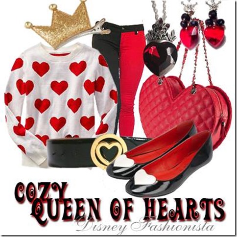 disneybounding queen of hearts casual