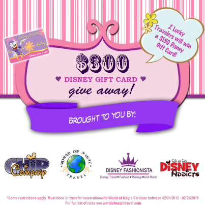 Disney Gift card Giveaway