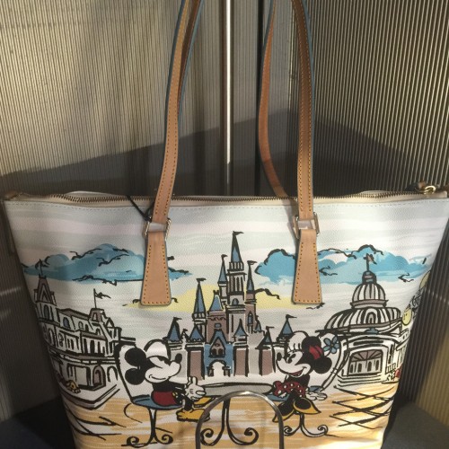 Mickey and Minnie at the Castle Tote