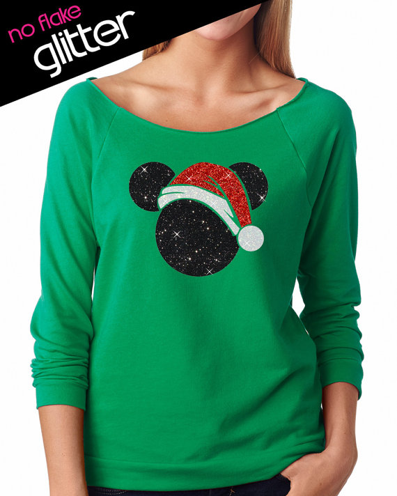 Glitter Holiday Shirts Perfect For Showing Your Disney