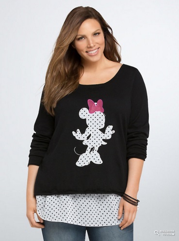 Torrid Disney Mickey Collection Tulip Back Sweater