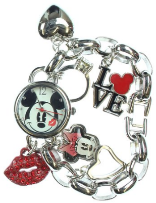 2016-06-20 01_03_20-Amazon.com_ Disney Women's Mickey Mouse _Love_ Charm Bracelet Watch MK2214_ Watc