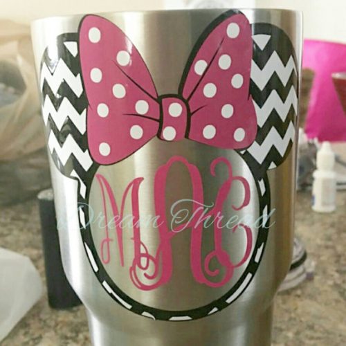 Minnie Mouse Decal pink