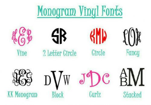 Monogram fonts