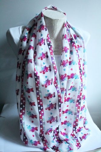 Long Minnie and Mickey Infinity Scarf