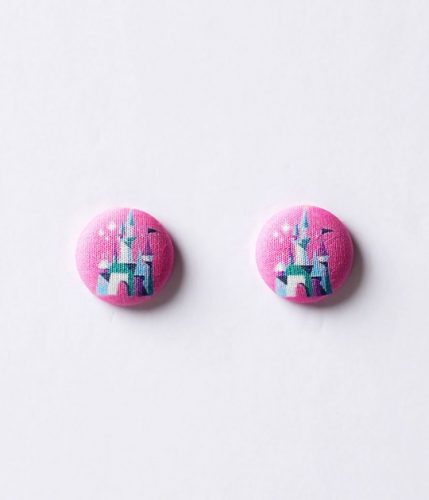 pink_princess_castle_round_post_earrings_1