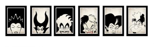 disney-villains-poster-set