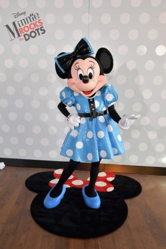 WEST HOLLYWOOD, CA - JANUARY 17: Global style icon Minnie Mouse at the Minnie Rocks the Dots celebration at the Andaz Hotel in West Hollywood on January 17, 2017. In celebration of National Polka Dot Day, fine art photographer Gray Malin unveiled his photo series with Minnie Mouse as his muse. (Photo by Lester Cohen/Getty Images for Disney Consumer Products and Interactive Media)