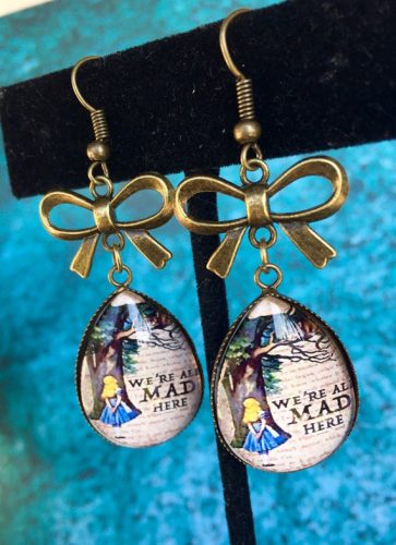 Alice in Wonderland earrings