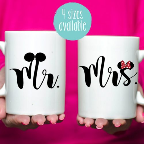 Disney Mr and Mrs mugs