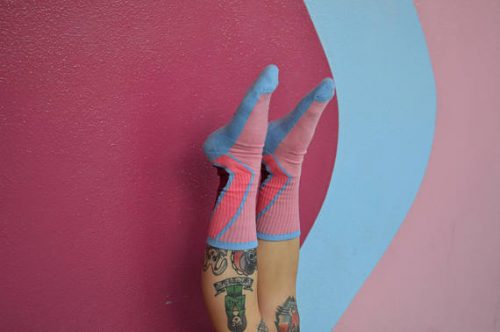 Bubblegum Wall Socks